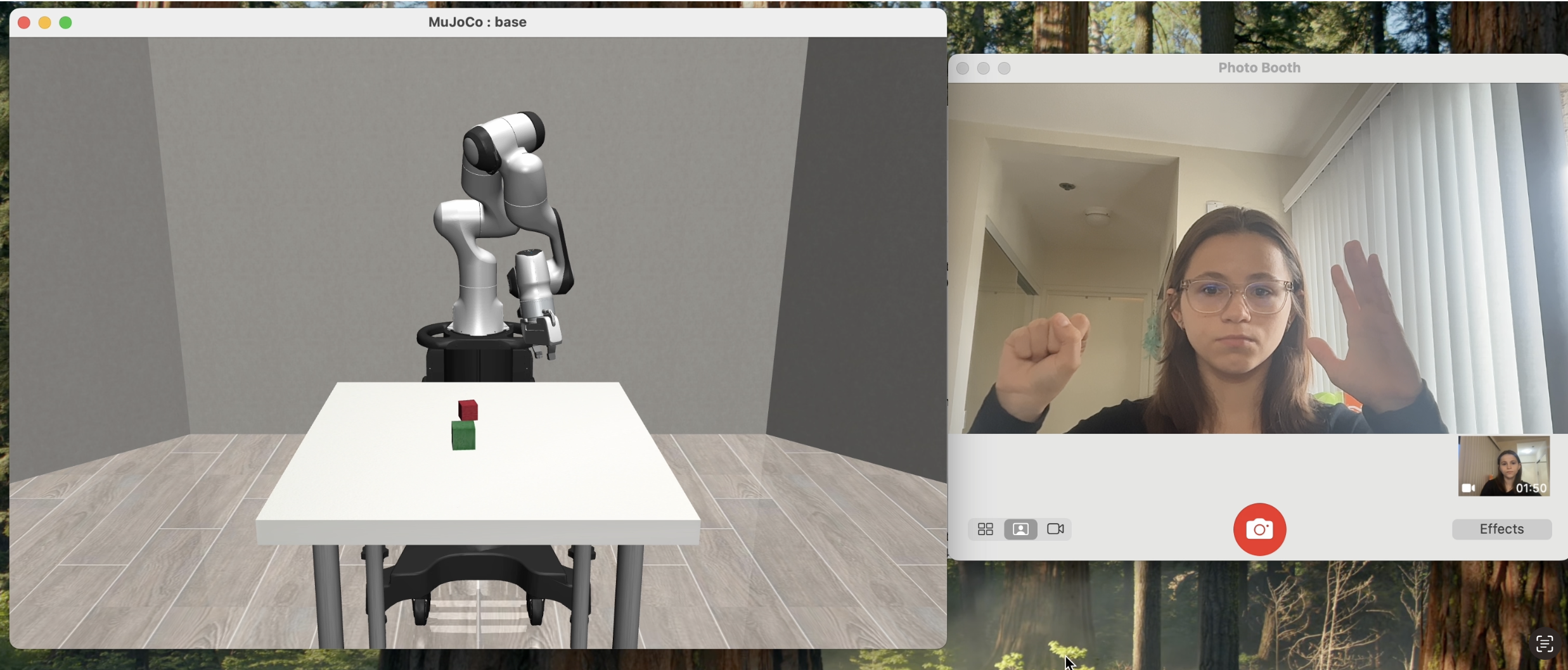 Rotation control demonstration
